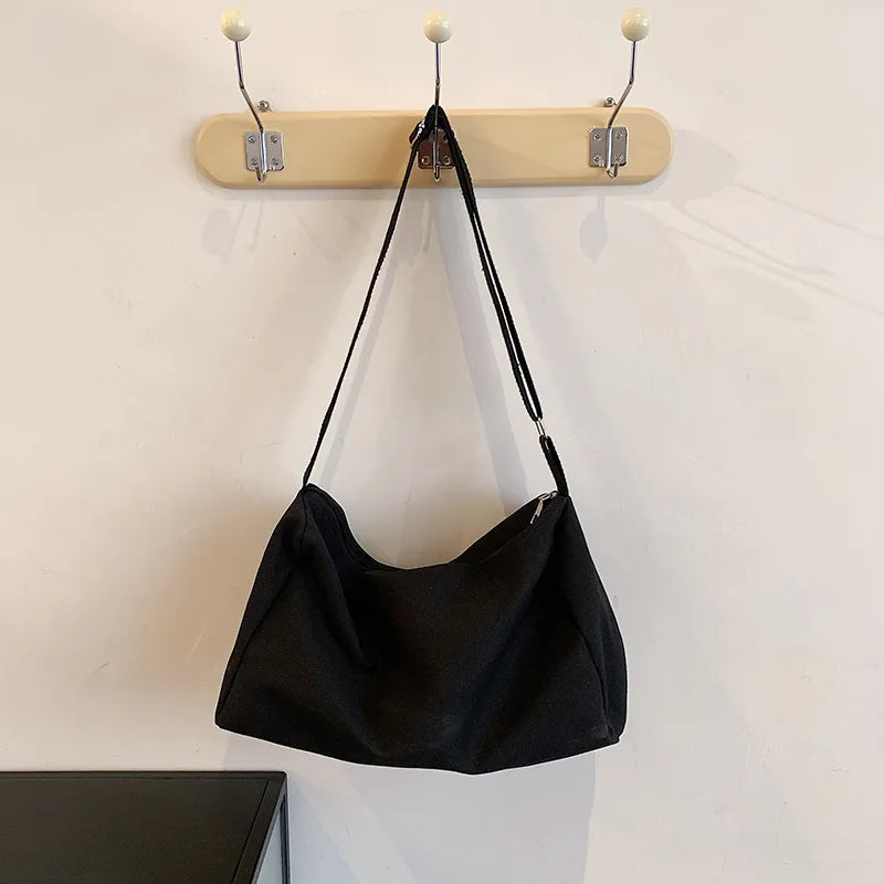 Canvas Crossbody Messenger Bag for Women Large Capacity Shoulder Purse