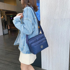 Casual Solid Women Bags Shoulder Bag Nylon Cloth Lady Messenger Bag