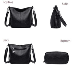 Summer Soft Leather Shoulder Bags for Women