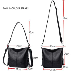 Summer Soft Leather Shoulder Bags for Women