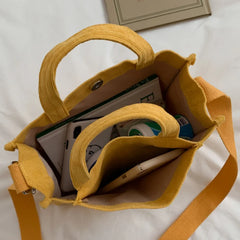 Corduroy Casual Women's Tote Shoulder Bag