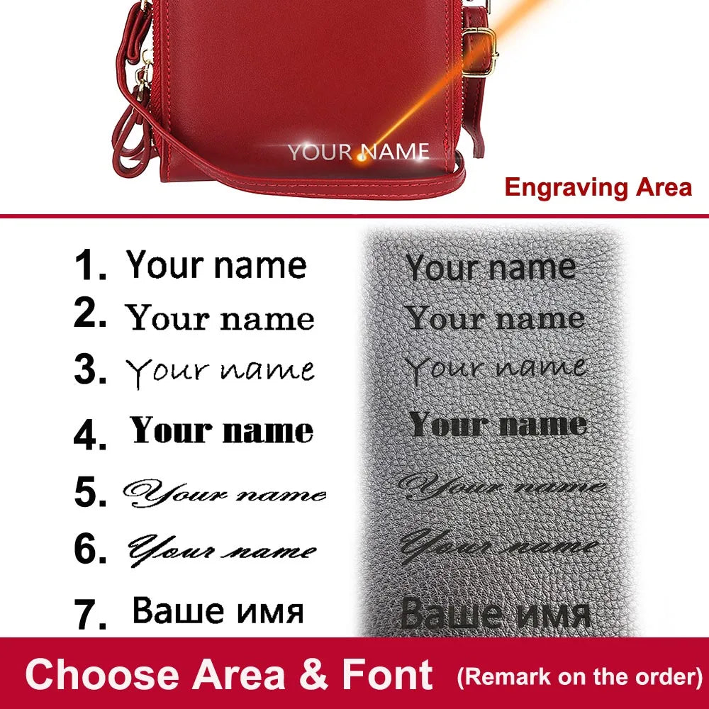 Engraved Mini Messenger Bag for Women