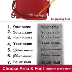 Engraved Mini Messenger Bag for Women