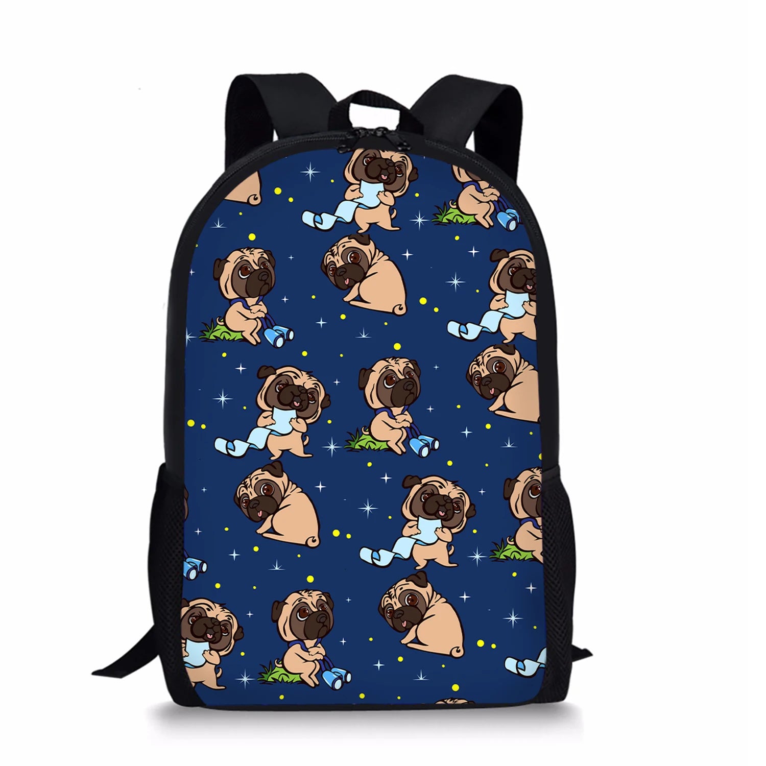 Cartoon Dog Print School Bags for Boys Large Capacity Children's Backpack