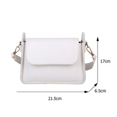 Women Shoulder Bag Soft PU Leather Underarm Bags Female Solid Small Square Bag