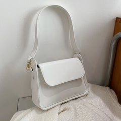 Women Shoulder Bag Soft PU Leather Underarm Bags Female Solid Small Square Bag
