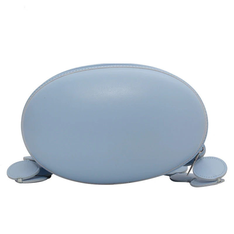 Green Round Handbag High PU Leather Crossbody Bag