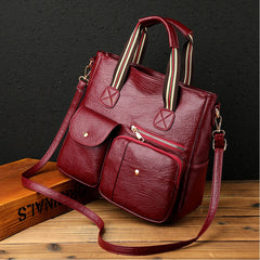 Soft Leather Women's Tote Bag Handbag Crossbody Bags