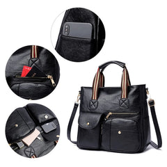 Soft Leather Women's Tote Bag Handbag Crossbody Bags
