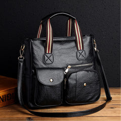 Soft Leather Women's Tote Bag Handbag Crossbody Bags