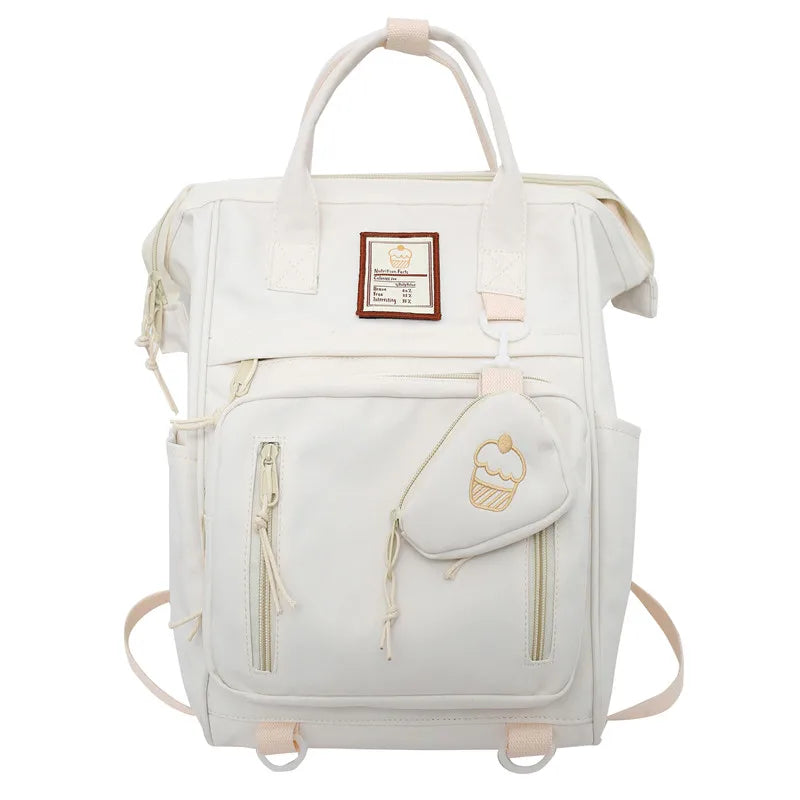 Women Backpack School Bags Laptop Mochila Double Zipper