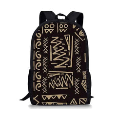 Tribal Geometry Print School Backpack Waterproof Mochila Femenina