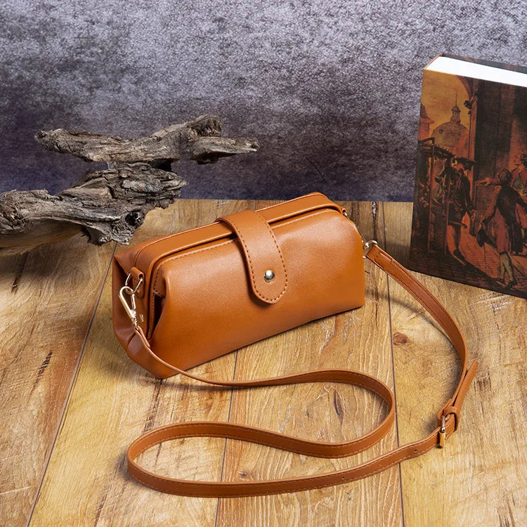 Vintage Soft Mouth Doctor Bag Crossbody Mini Bag