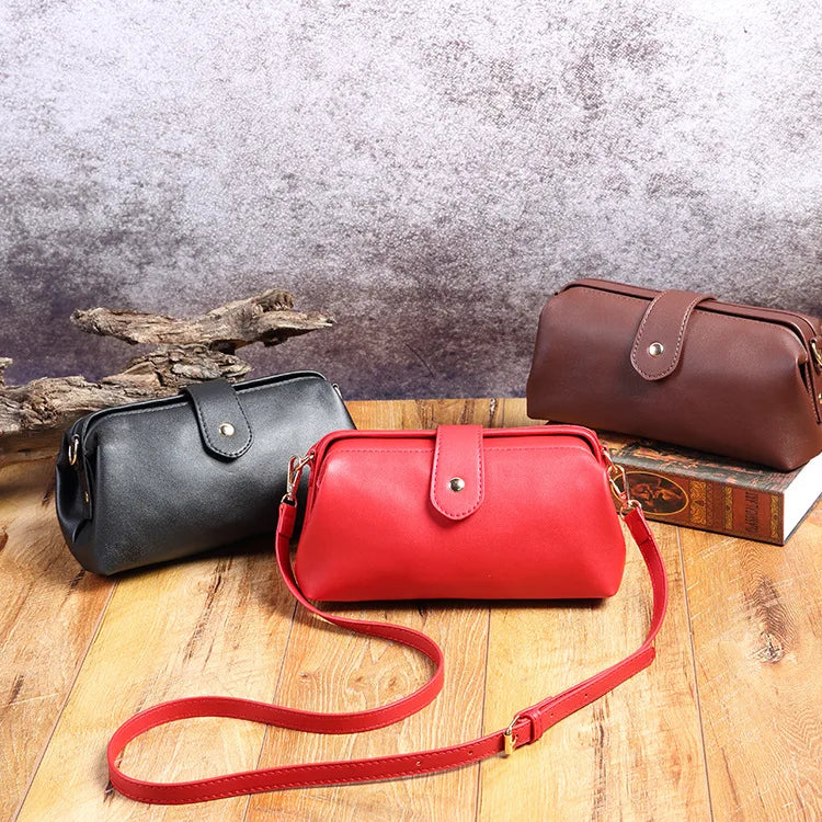 Vintage Soft Mouth Doctor Bag Crossbody Mini Bag