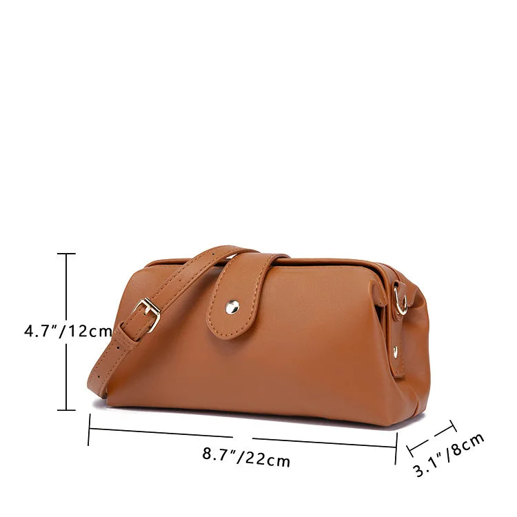 Vintage Soft Mouth Doctor Bag Crossbody Mini Bag