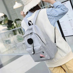 Canvas Women Backpack Female Schoolbag Student Bookbag Girls Travel Rucksack