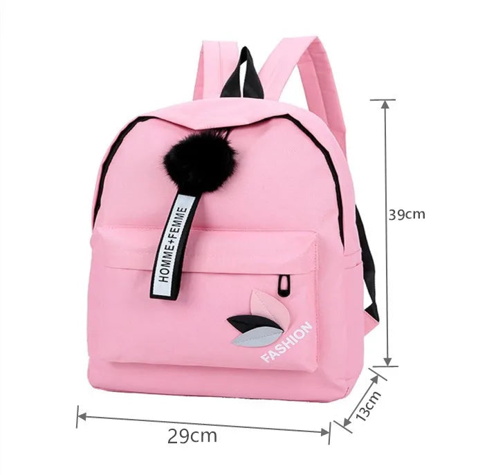 Canvas Women Backpack Female Schoolbag Student Bookbag Girls Travel Rucksack