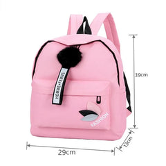 Canvas Women Backpack Female Schoolbag Student Bookbag Girls Travel Rucksack