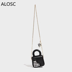 Chian Shoulder BBag For Women Mini Small Love Bag Leather Square Bag