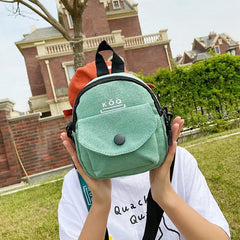 Cross-border Manufacturer Canvas Bag Female Small Crossbody Student Shoulder Mes
