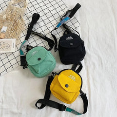 Cross-border Manufacturer Canvas Bag Female Small Crossbody Student Shoulder Mes