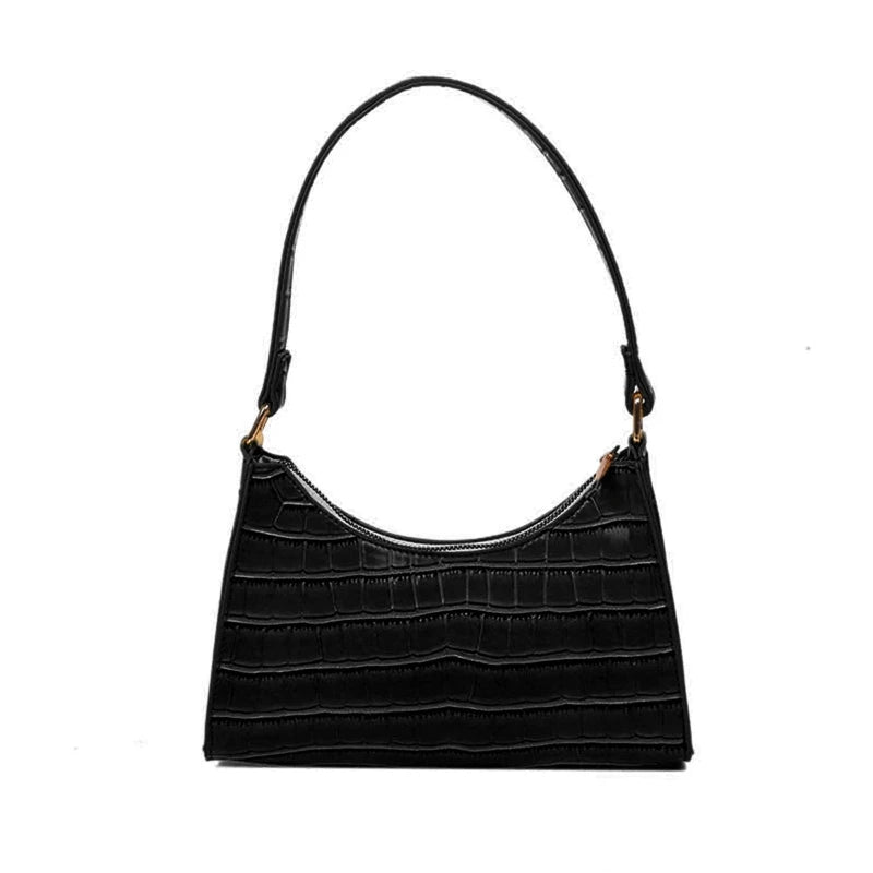 Retro Casual Women Shoulder Bags Solid Leather Chain Handbag