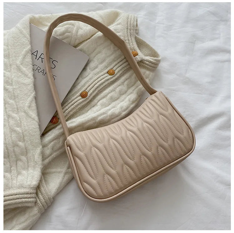 Women's PU Leather Shoulder Bag Casual Solid Messenger Bag
