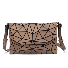 Matte Shoulder Bag Women Evening Party Bag Geometry Messenger Clutch