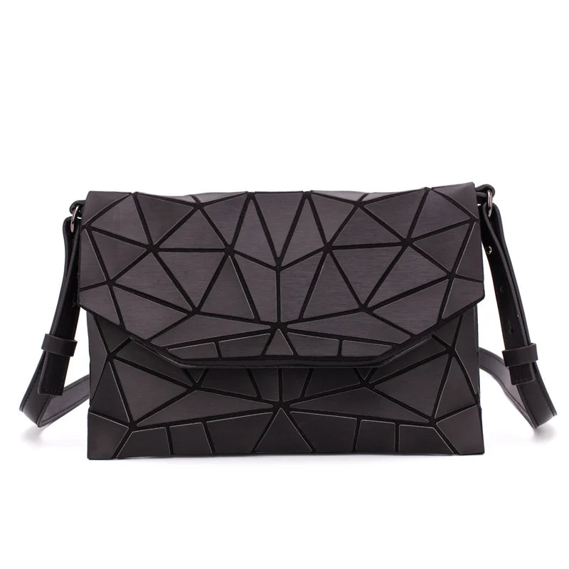 Matte Shoulder Bag Women Evening Party Bag Geometry Messenger Clutch