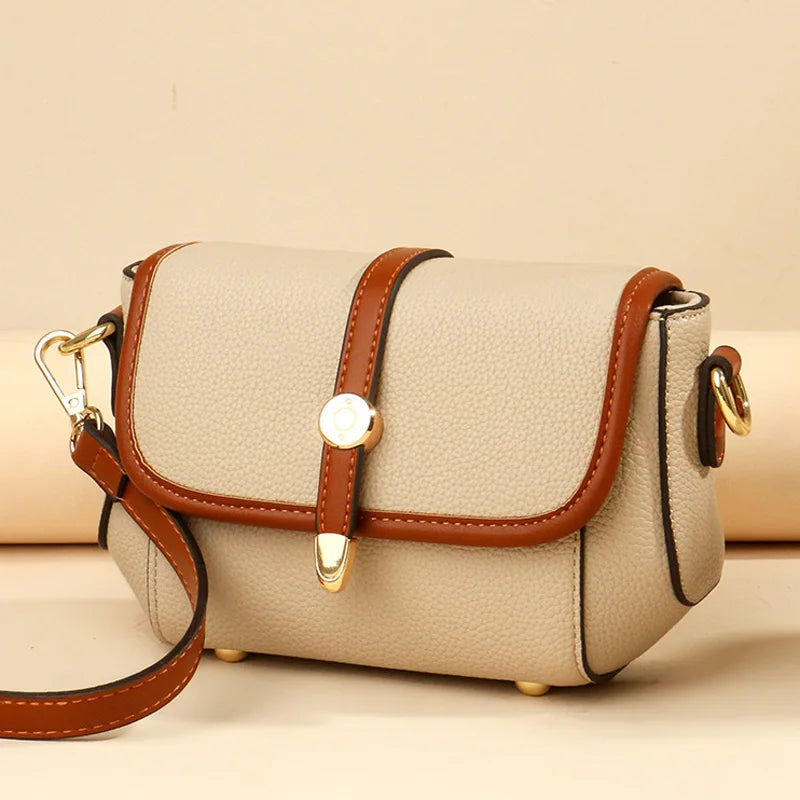 Mini Leather Shoulder Crossbody Bag for Women Small Shell Purse