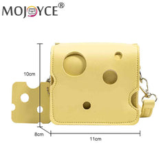 Mini Crossbody Bag for Women - Cheese Shaped Phone Pouch