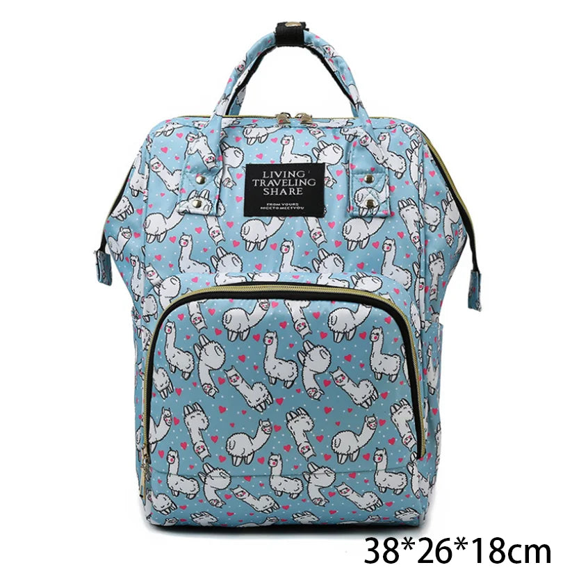 Mummy Maternity Nappy Diaper Backpack Bag Waterproof Multi-function Handbags