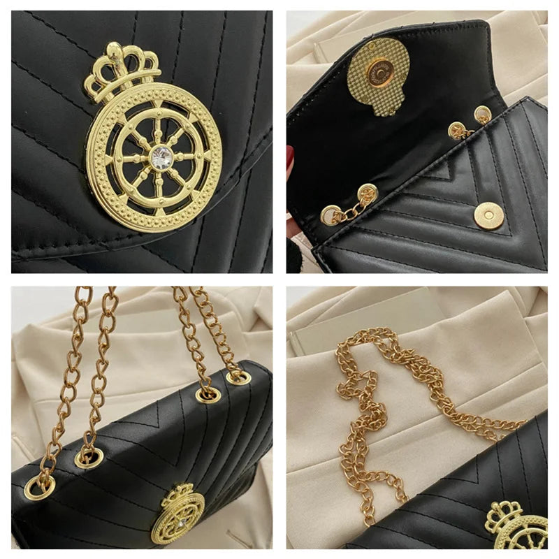 Women's PU Leather Shoulder Bag Crossbody Purse