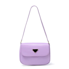 Women's Small PU Leather Shoulder Bags Solid Travel Totes