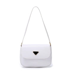 Women's Small PU Leather Shoulder Bags Solid Travel Totes