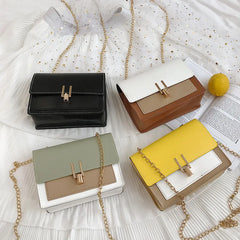 Small Women Bags Chain Shoulder Bag Ladies Stitching Bag Messenger Bag
