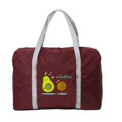 Avocado Print Travel Organizer Bag Waterproof Handbag Outdoor Zipper Accessory