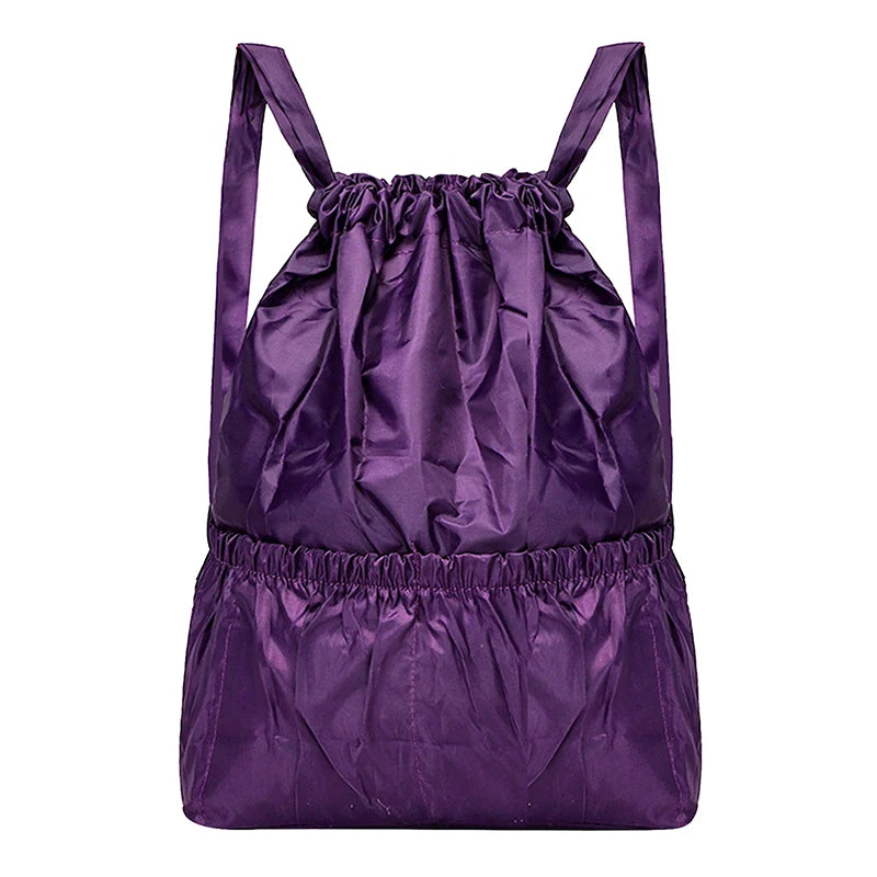 Vintage Drawstring Backpacks Large Capacity Flower Ethnic Style