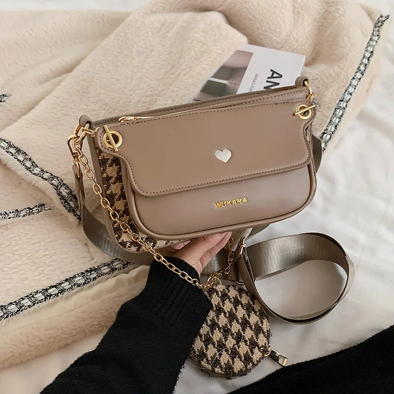 Women Shoulder Bags Messenger Bags Pu Leather Crossbody Bag Lady Small Purse 3 B