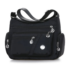 Nylon Oxford Shoulder Messenger Bag Waterproof Zipper Travel Crossbody Bag