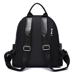 Women's Waterproof Leather Backpack Casual Large-capacity Bookbag