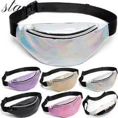 Pink Laser Fanny Pack Waist Bag for Women