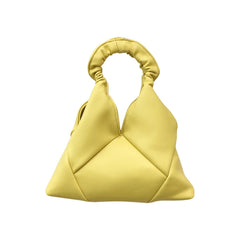 Ruched PU Leather Shoulder Bag for Women