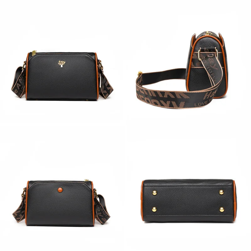 Leather Women Shoulder Bag High Ladies Handbag First layer cowhide