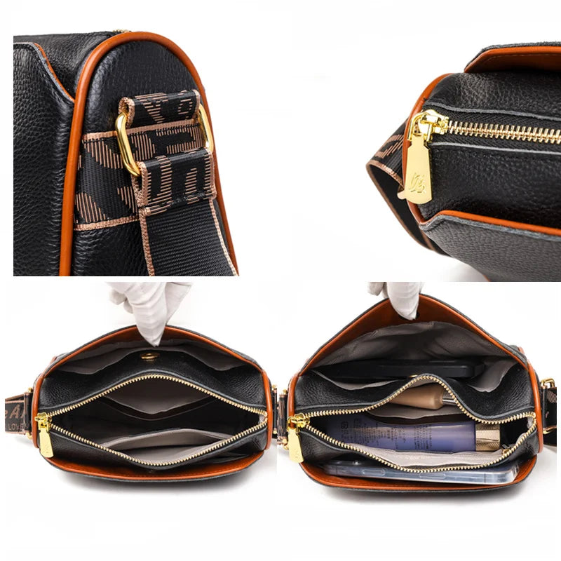 Leather Women Shoulder Bag High Ladies Handbag First layer cowhide