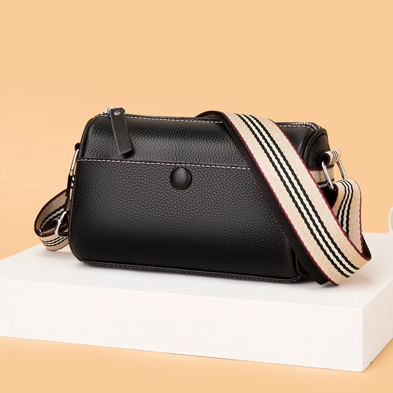 Leather Women Shoulder Bag High Ladies Handbag First layer cowhide