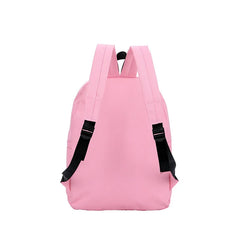 Women's Canvas Backpack School Bag for Girls Rucksack Pink