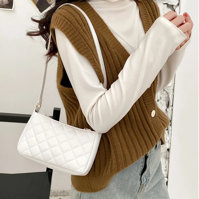 Lingge Women's PU Leather Crossbody Shoulder Bag Handbag
