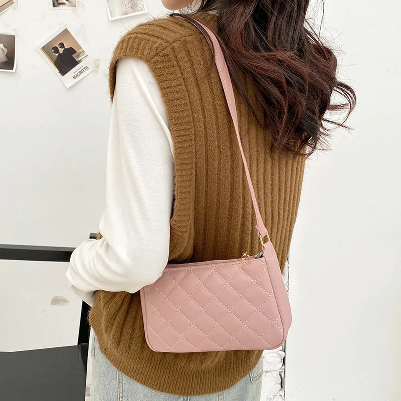 Lingge Women's PU Leather Crossbody Shoulder Bag