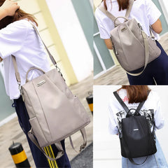 Hot Women's Backpack Casual Nylon Solid School Bag